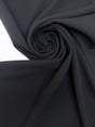 Black Polyester Elastane Crepe