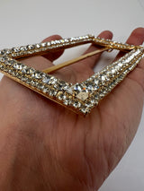 Golden Metal Crystals Sewing Notions