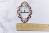 Western Style Belt Buckle Red 3x4