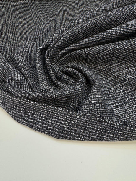 Cotton Checked Houndstooth Fabric
