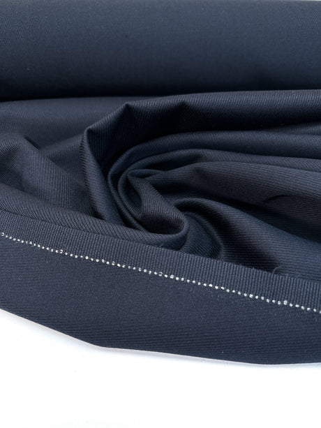 Blue Wool Blend Twill