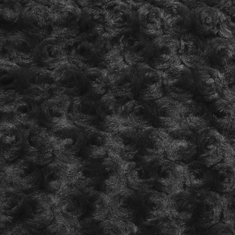 Swirl Rosebud Faux Fur Fabric - 100 Percent Polyester Faux Fur Fabric, Rose Pattern, 60" Width, 11 MM Pile Length (1 Yard)