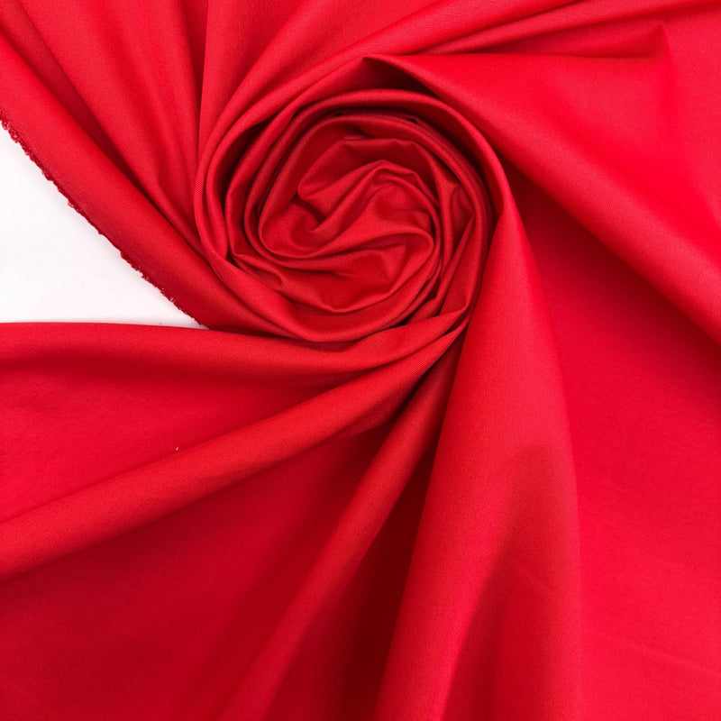 Red Polyester Acetate Woven Fabric