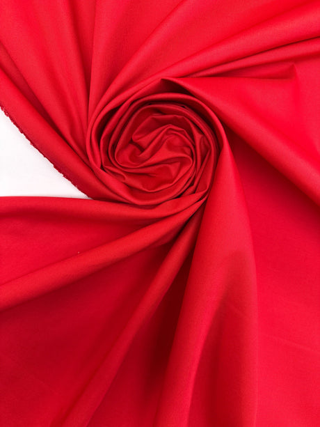 Red Polyester Acetate Woven Fabric