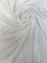 White Polyamide Elastane Knit Sportswear Fabric