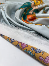 Polyester Sateen Printed Yellow Shades