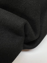 Black Wool Bonded Wool Fabric