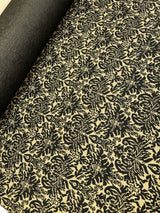 Jacquard Knitted Floral Fabric