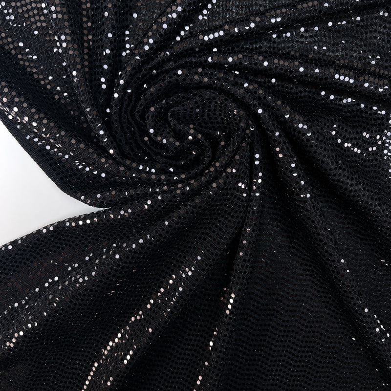 Black Lurex Knitted Fabric
