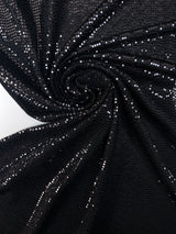 Black Lurex Knitted Fabric
