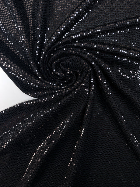 Black Lurex Knitted Fabric