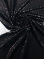 Black Lurex Knitted Fabric