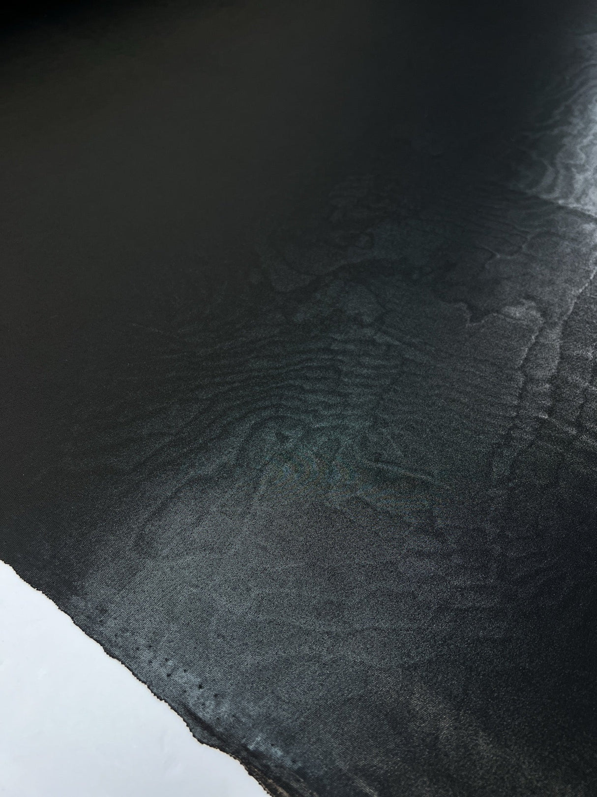 Viscose Knit Moiré Silver Black Stretch