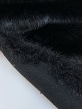 Black Acrylic Faux Fur