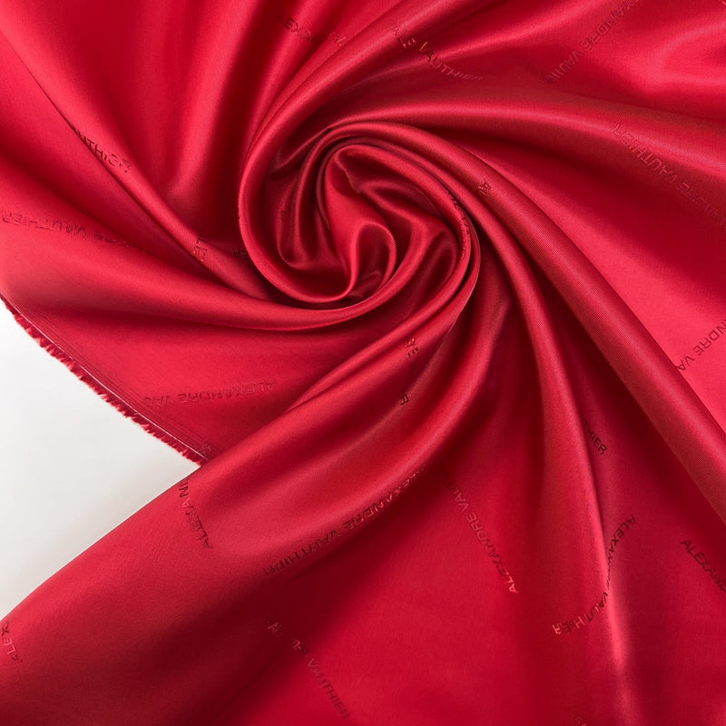 Stretch Viscose Lining Red Shade
