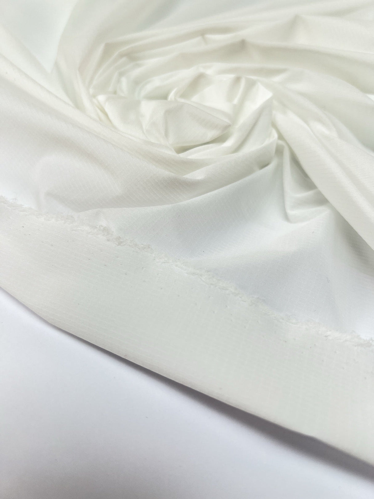 Polyamide Elastane Ripstop Checked White