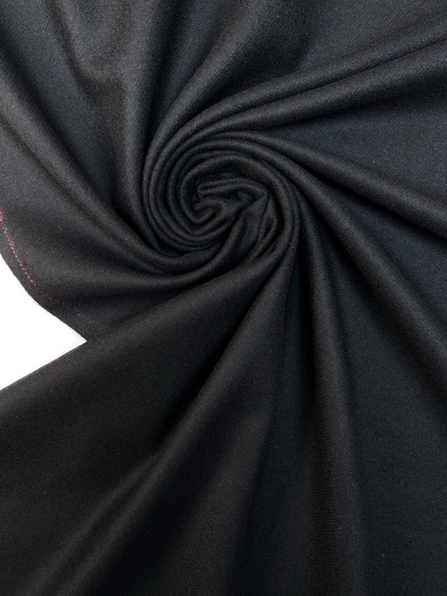 Wool Twill Fabric Black