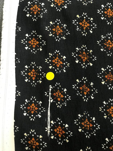 Viscose Crepe Printed Brown Fabric