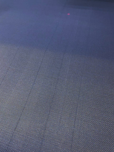 Italian Changeant Wool Polyamide Fabric Blue Black