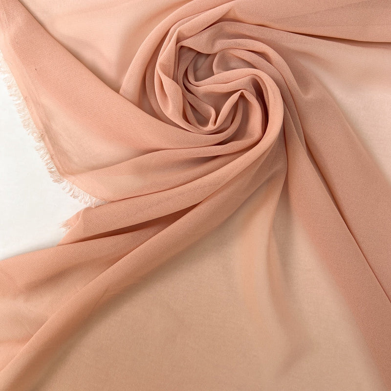 Polyester Chiffon Crepe Beige-Pink