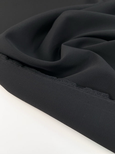 Black Viscose Suit Fabric