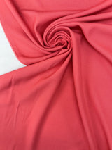 Pink Recycled Polyester Viscose Blend Stretch Woven