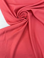 Pink Recycled Polyester Viscose Blend Stretch Woven