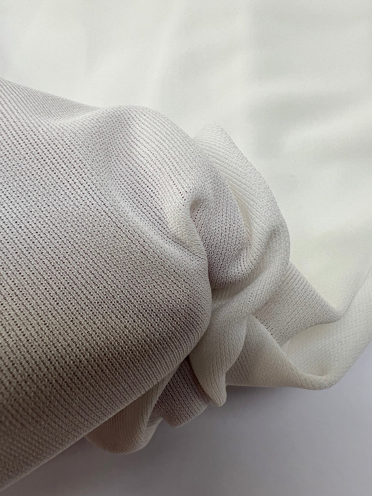 Polyester Knitted Fabric White Shades