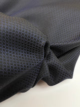 Wool Blend Changeant Fabric Blue Black