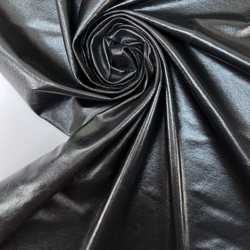Black Cotton Knitted Fabric