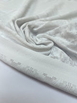 Polyamide Elastane Knitted Geometric White
