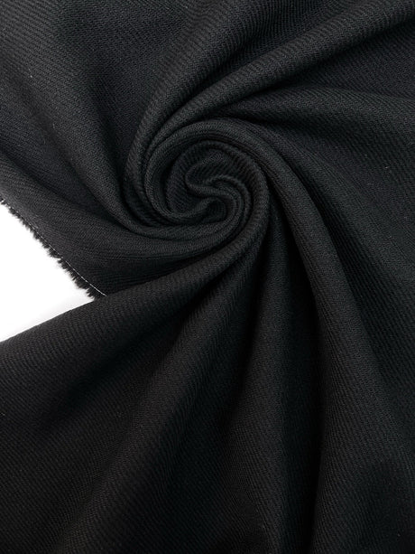 Black Wool Twill Fabric