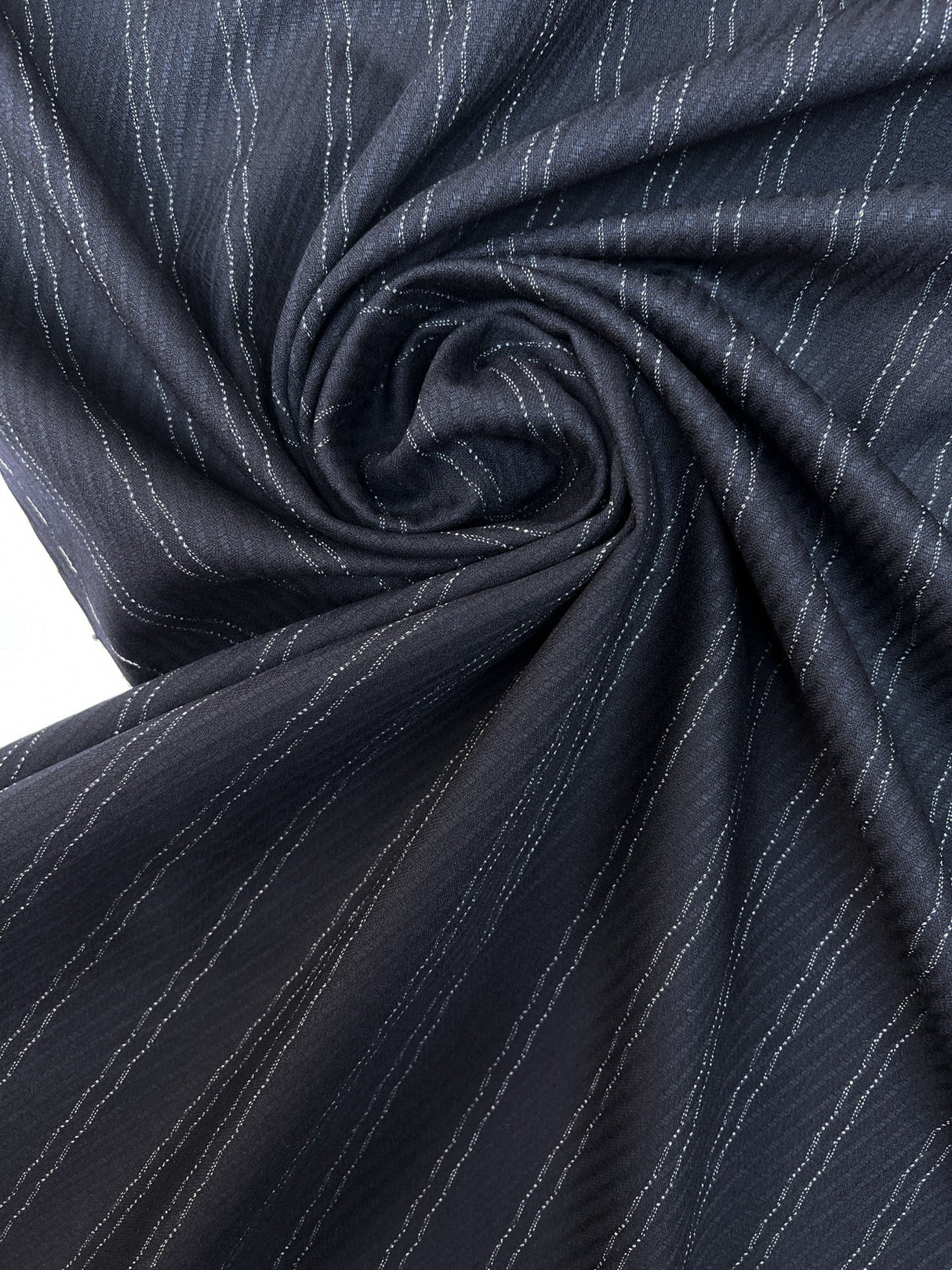 Wool Jacquard Striped Fabric