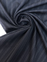 Wool Jacquard Striped Fabric