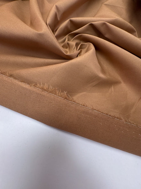 Viscose Elastane Plain Weave Brown