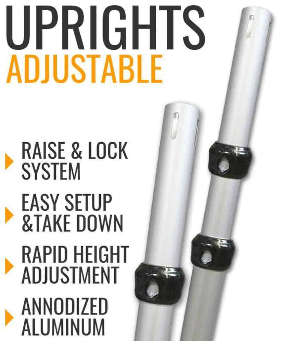 Adjustable Aluminum Backdrop Stand Set 7ft-12ft