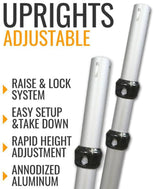 Adjustable Aluminum Backdrop Stand Set 7ft-12ft