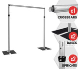 Adjustable Aluminum Backdrop Stand Set 7ft-12ft