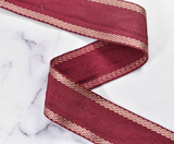 Jacquard Ribbon Trim Greek Metallic 1.50"