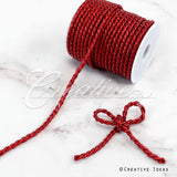 6Mm 2 Ply Metallic Twist Cord-25 Yds (Red)