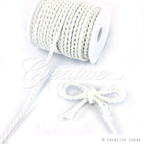 6Mm 2 Ply Twist Cords - 25 Yards (White)
