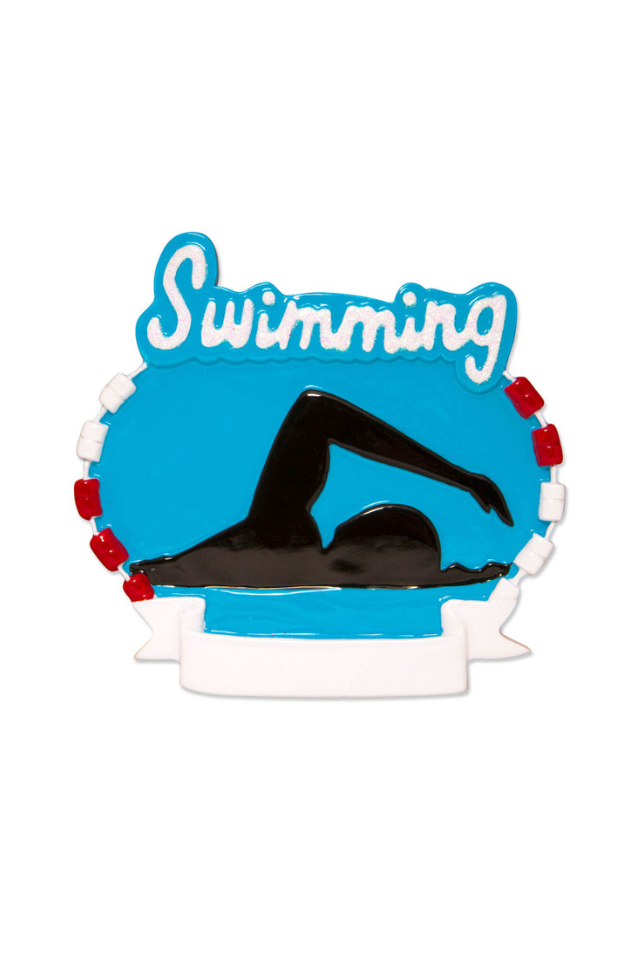 3 Inch Swimming Customizable Ornament – Celebrate Every Stroke, Victory & Milestone