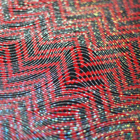Zig Zag Racer Foil Polyester Spandex Fabric - Sparkly Chevron Foil Print, 58/60" Width (1 Yard)