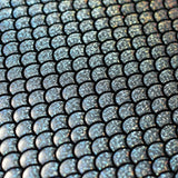 Mermaid Scale Nylon Spandex Fabric - Red, Silver, Turquoise, Gold, Green, Royal Blue Mermaid Scale Hologram, 60" Width (1 Yard)