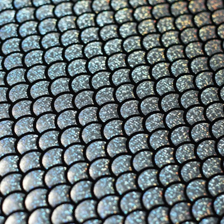 Mermaid Scale Nylon Spandex Fabric - Red, Silver, Turquoise, Gold, Green, Royal Blue Mermaid Scale Hologram, 60" Width (1 Yard)