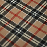 Modern Plaid Polyester Spandex Fabric - Multicolor Tartan Plaid Print, 58/60" Width, 240 GSM (1 Yard)