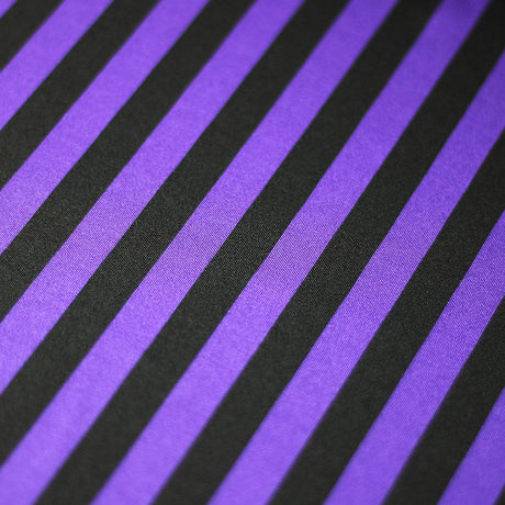 Lucky Stripes Polyester Spandex Fabric - Multi Stripe Print, 58/60" Width (1 Yard)