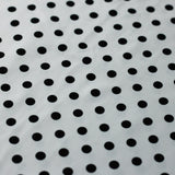 Polka Dots Nylon Spandex Fabric - Multiple Colors Small White Dots, 58/60" Width (1 Yard)