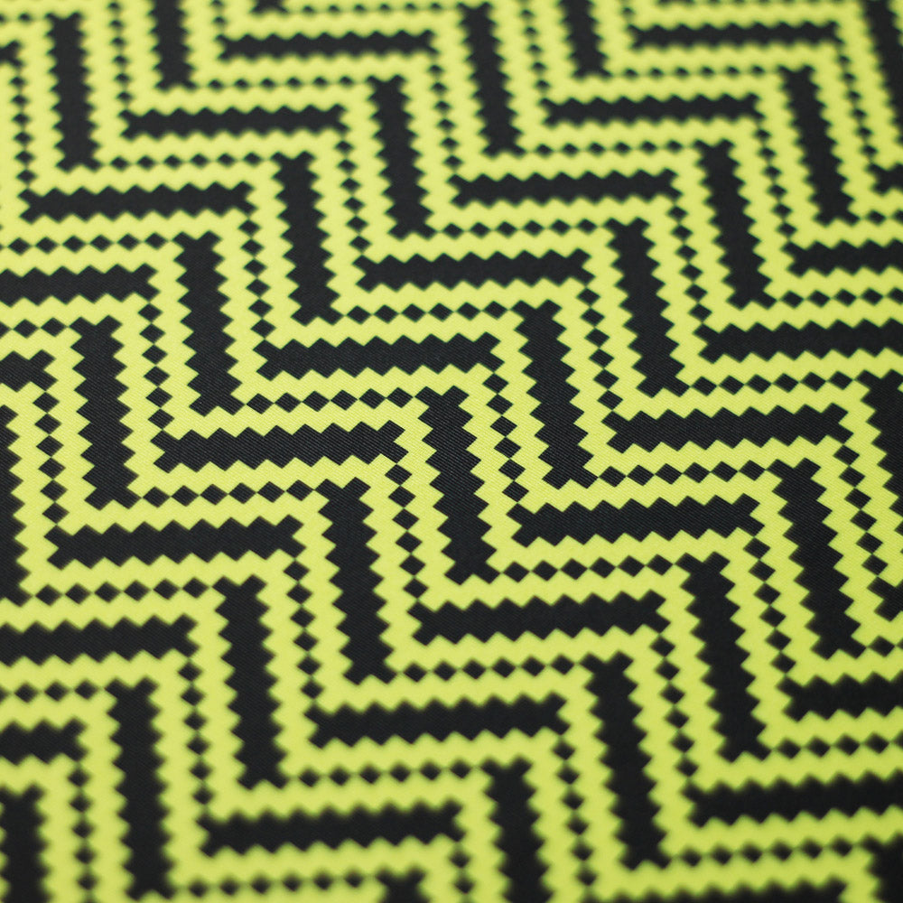 Zig Zag Racer Polyester Spandex Fabric - Multiple Colors, Chevron Zig Zag, 58/60" Width (1 Yard)