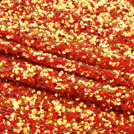 Stretch Velvet Sequin Fabric